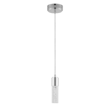 Bolha 4.75" Bubble Acrylic/Iron Modern Minimalist Integrated LED Pendant - JONATHAN Y